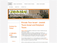 Tablet Screenshot of gemsinisrael.com